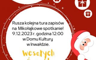 Mikołaj, Mikołajki, Spotkanie mikołajkowe Inwałd Fundacja Promyczek
