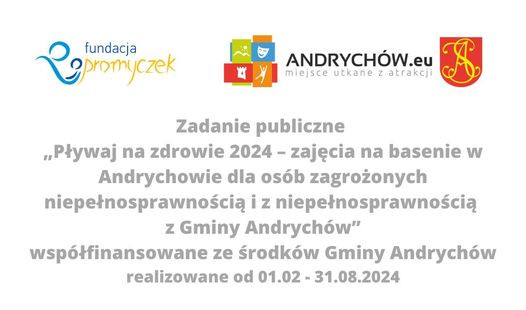 Pływaj na zdrowie 2024 - zajęcia na basenie w Andrychowie 2
