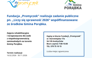 Liczy sie sprawnosc 2026 Gmina Porabka