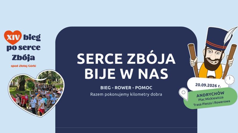 XIV Bieg po Serce Zbója spod Złotej Górki w Andrychowie – 20 września 2026