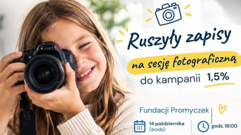 Sesja fotograficzna podopiecznych Fundacji Promyczek do kampanii 1,5% Możliwości